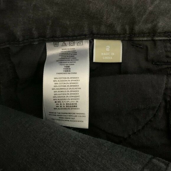 Michael Kors Denim Skinny Jeans 2 Black Jeggings Ankle Zipper Stretch 5 Pocket - Picture 7 of 7